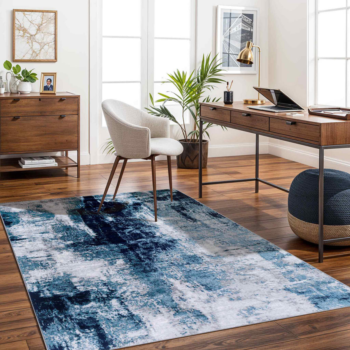 KURZFLORTEPPICH Giulia 200/275 cm Dunkelblau - Dunkelblau, Textil (200/275cm) - LIVABLISS