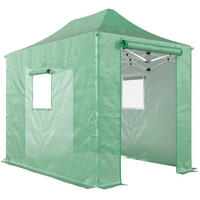 GEWÄCHSHAUS 295/270/200 cm Grün aus Polyethylen mit Pop-up-Design - Grün, Kunststoff (200/270/295cm) - OKMYHOME