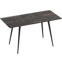 ESSTISCH 120-160/75/77 cm ausziehbar mit Erweiterungsplatte, Stahlgestell und Holzoptik, Grau - Grau, Holz (160/75/77cm) - Redom