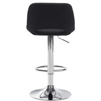 BARHOCKER Campus Stoff chrom schwarz - Chromfarben/Schwarz, Textil/Metall (42/107/46cm) - TPFLiving