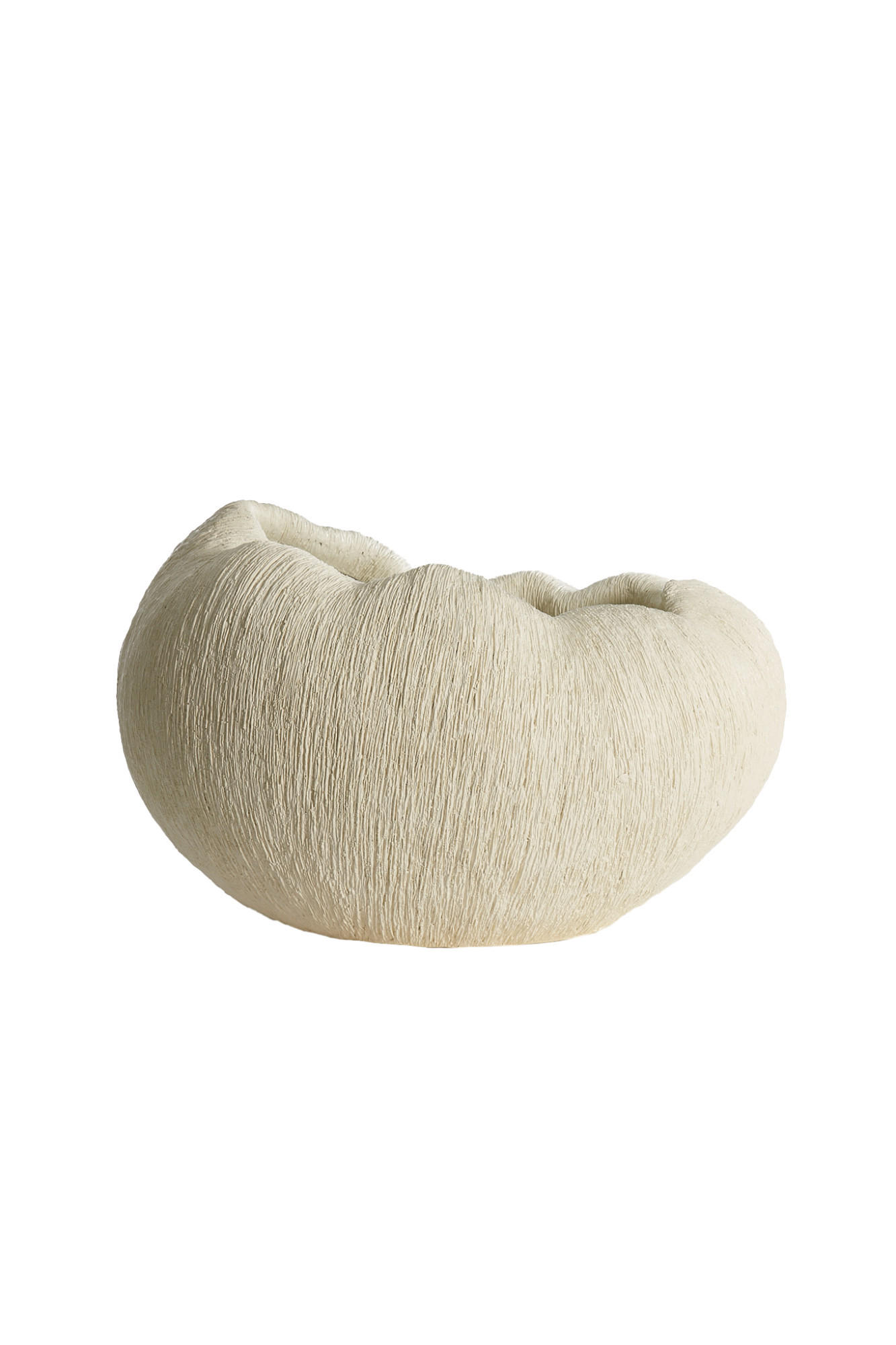 VASE Denisa Weiß 52,5/42,5/34 cm - Weiß, Kunststoff (34cm) - Light & Living