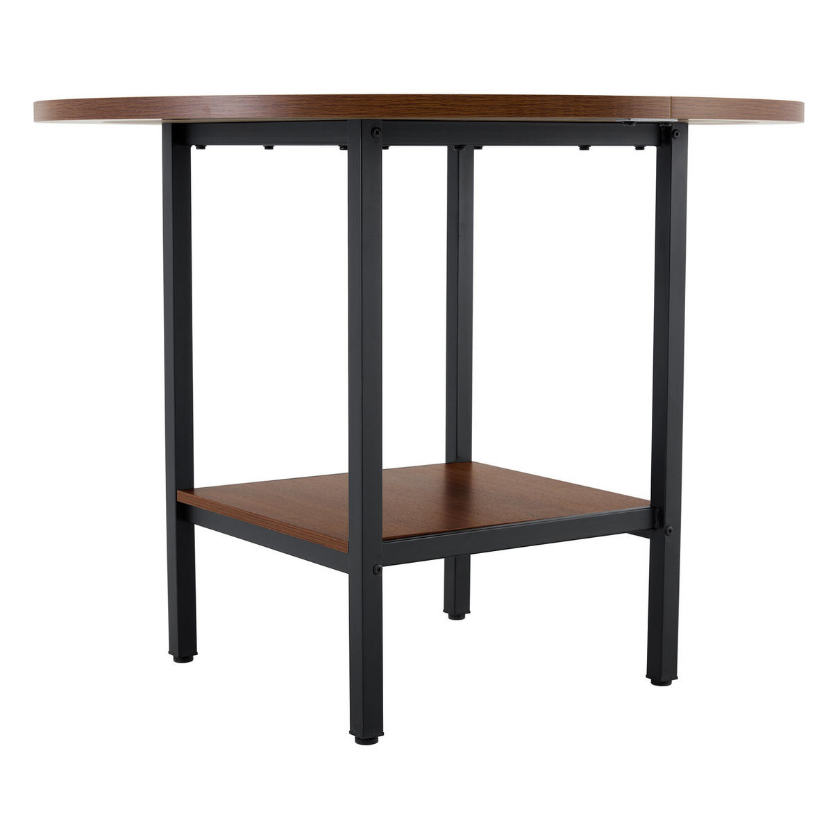 ESSTISCH 100/100/77 cm walnuss aus MDF mit Ablage - Walnussfarben, Holzwerkstoff (100/100/77cm) - OKWISH