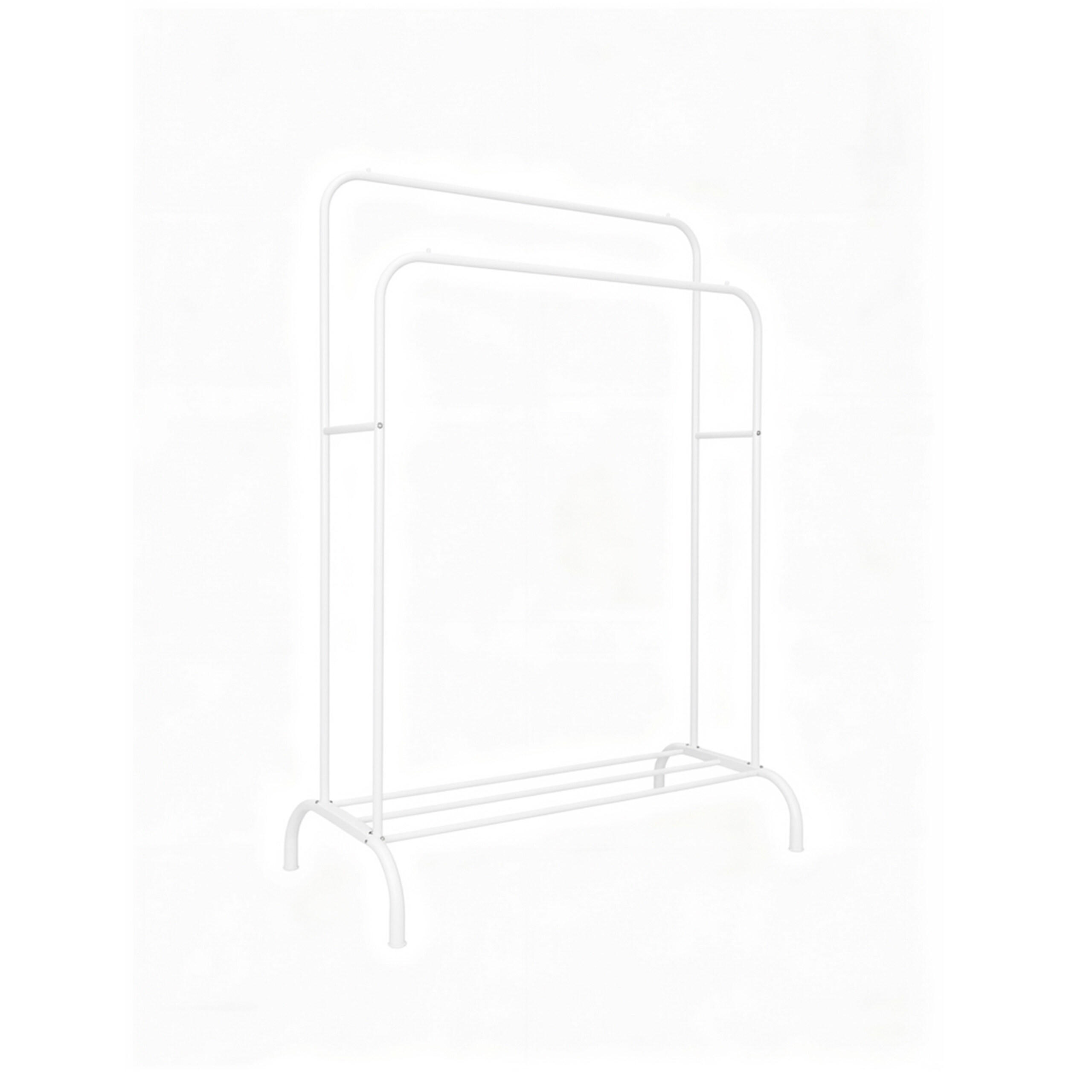 KLEIDERSTÄNDER - Weiß, Kunststoff/Metall (110/146/56cm) - Relaxdays