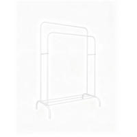 KLEIDERSTÄNDER - Weiß, Kunststoff/Metall (110/146/56cm) - Relaxdays