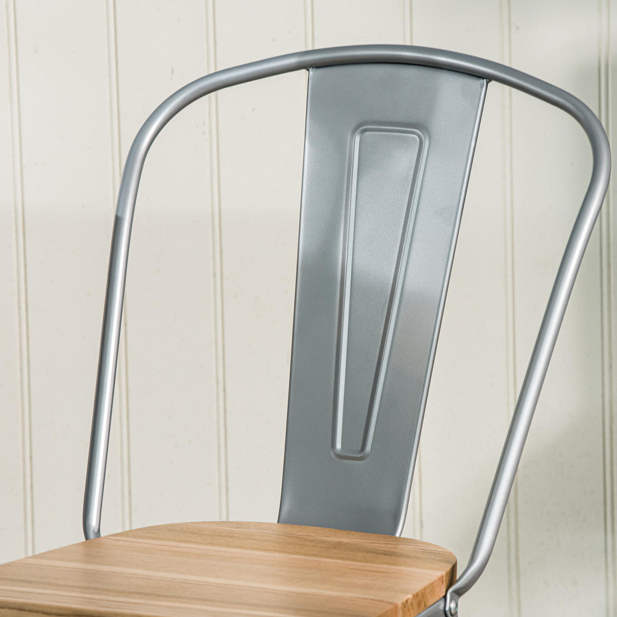 STUHL 4er-Set Holz Grau - Grau, Holz (44/82.5/55cm) - Nordlys