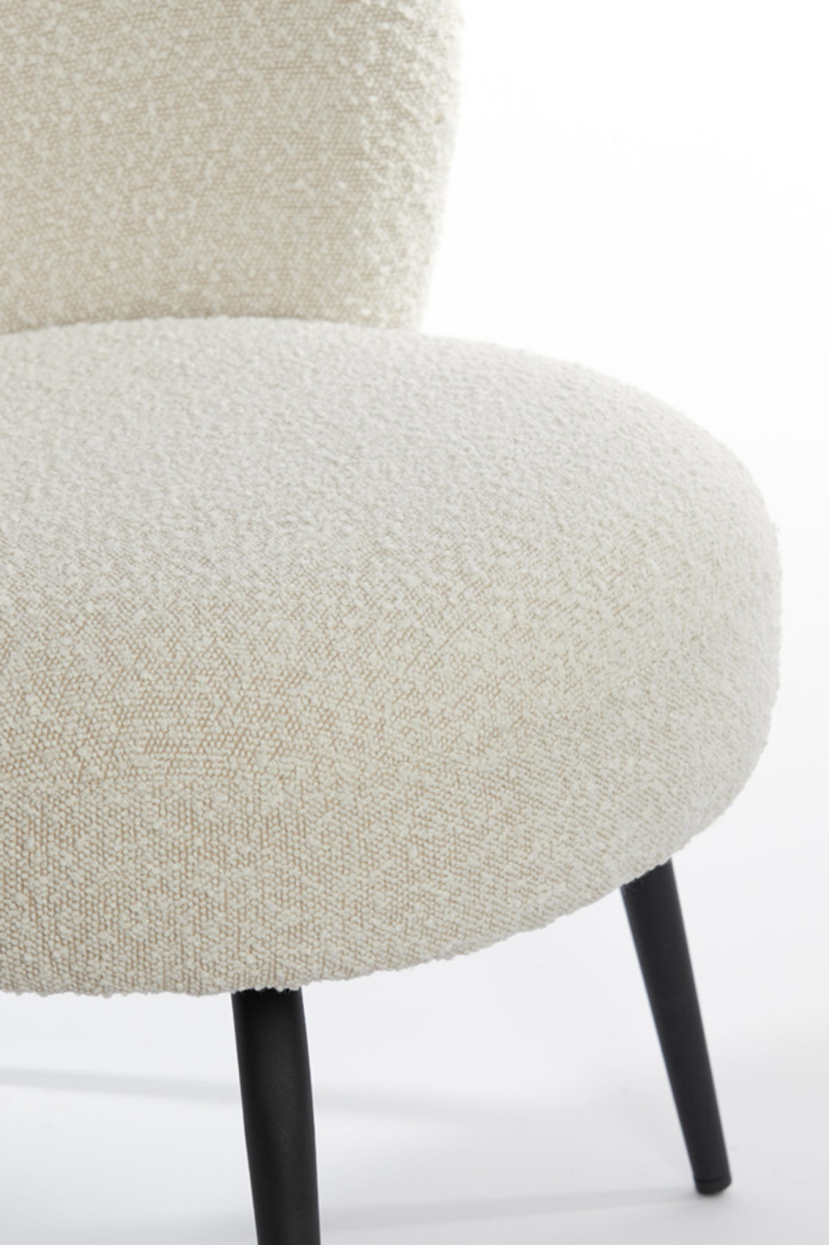 SESSEL Dieyda Braun 68/67/72 cm - Weiß, Textil (67/72/68cm) - Light & Living
