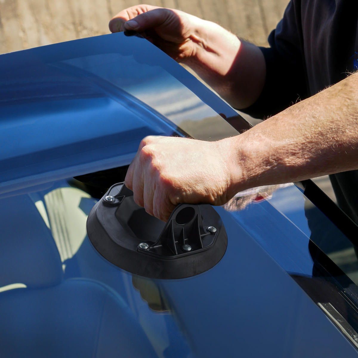 SAUGHEBER - Schwarz, Kunststoff (21/21/10cm) - Relaxdays