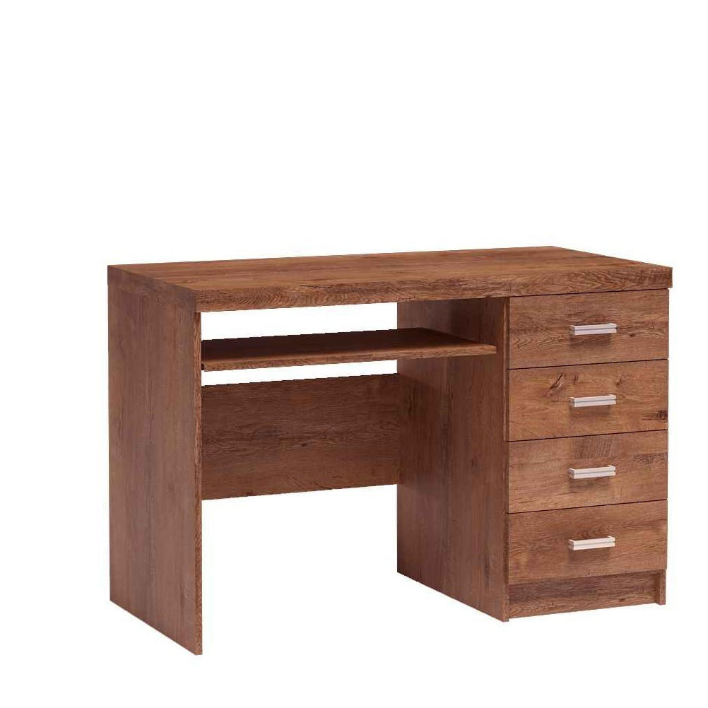 SCHREIBTISCH ZERI 120x60x81,5 cm Bürotisch Computertisch, Braun - Braun, Holzwerkstoff (60/120/81.5cm) - MASSENO