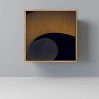 SIDEBOARD HOLLOW TIME, Eichefarben, 57,5x42x57,5 cm, Ohne Füße - Eichefarben/Multicolor, Holzwerkstoff (57.5/57.5/42cm) - SpaceRebels