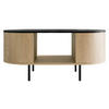 COUCHTISCH Lygrint - Eichefarben/Schwarz, Holzwerkstoff/Metall (52/100/45cm) - MIRJAN24