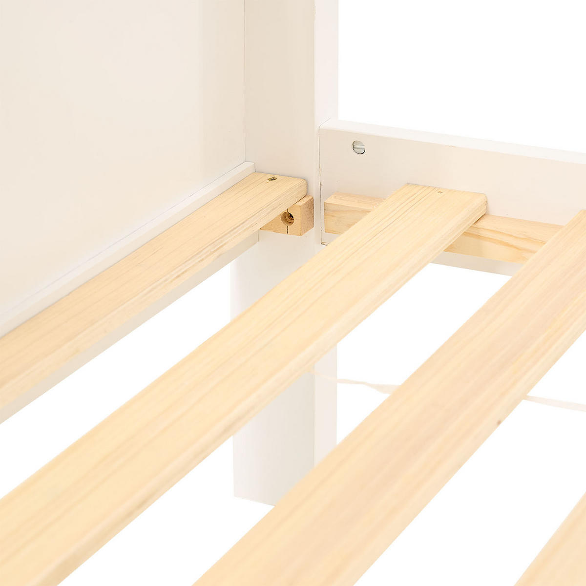 ETAGENBETT 90/200 cm 180/200 Weiß Stauraum - Weiß, Holz (140/200cm) - Homestyle4u