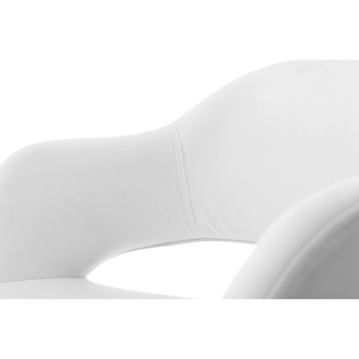 SESSEL Design JESSY Weiß - Weiß, Textil (55/80/58cm) - Miliboo