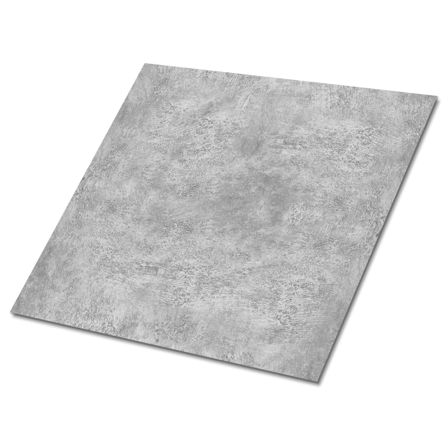 FLIESENAUFKLEBER 9 Stück 30x30 cm selbstklebend Grauer Beton - Grau, Textil (30/1.6/30cm) - TULUP