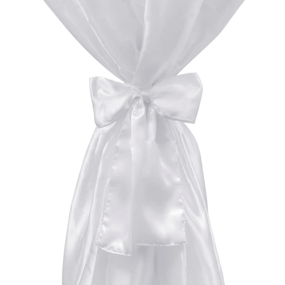 TISCHHUSSE 2er-Set Adau Stehtischhusse weiß 70 cm - Weiß, Textil (70/70cm) - DELUKE
