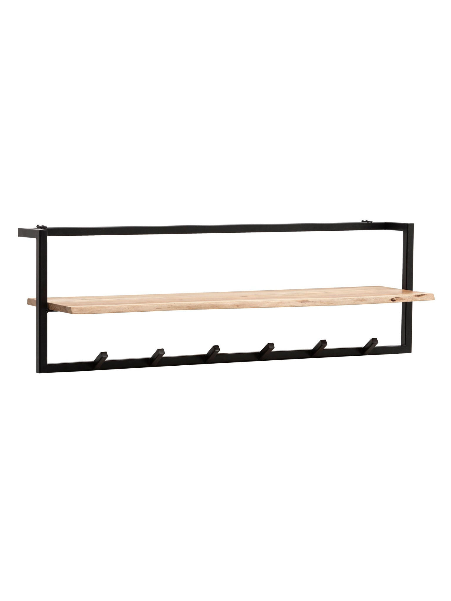 Kadima Design Wandgarderobe Akazie 100x32x25 cm