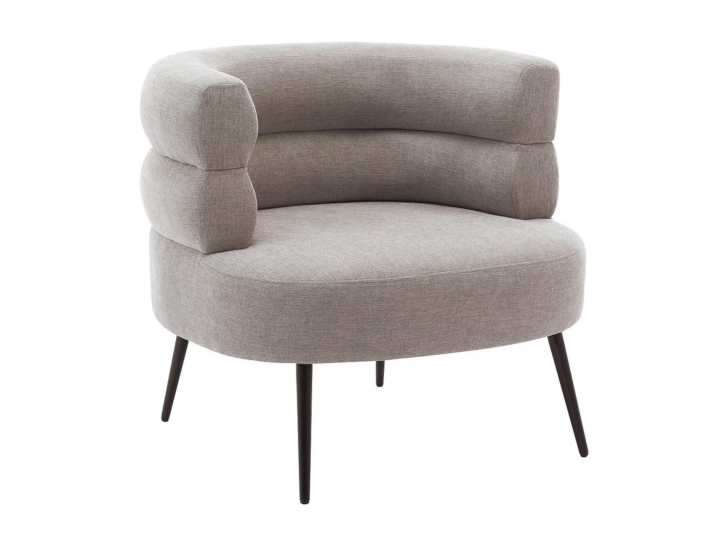 SESSEL - Stoff - Grau - CAMEDO - Grau, Textil (80/73/74cm) - Vente-Unique