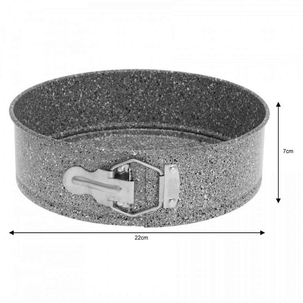 SPRINGFORM Graphit 22/22/6.8 cm KB7493 - Graphitfarben, Metall (22/6.8/22cm) - Klausberg 