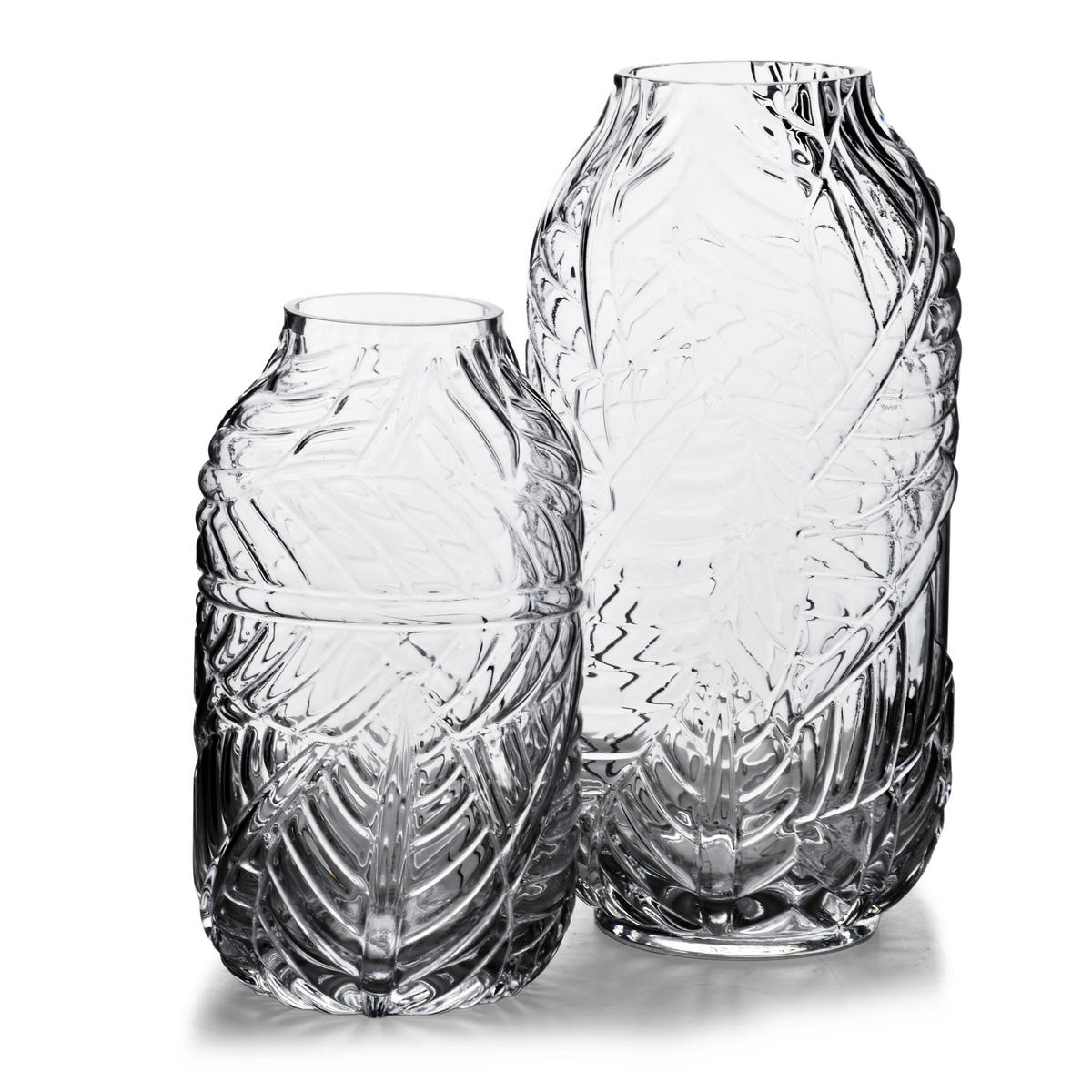 VASE Serenite Transparent 12x7xh23 cm Glas - Transparent, Glas (23cm) - Mondex