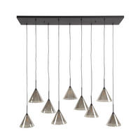HÄNGELEUCHTE konisch Grau 32/130/ 150 cm - Grau, Glas (32/130/150cm) - Hoyz Collection