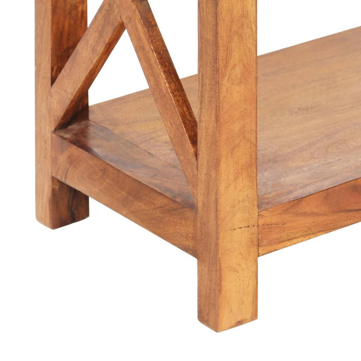 BÜCHERREGAL 60/30/160 Cm Massivholz Mit Honigfarbenem Finish - Braun, Holz (60/160/30cm) - vidaXL