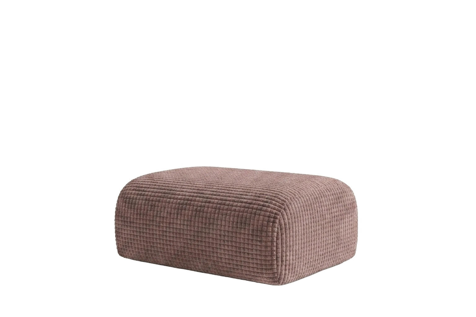 HOCKER, Sitzhocker, Chenille-Stoff Cremona, Taupe, GRETA - Taupe, Holz (91/40/89cm) - Kaiser Möbel