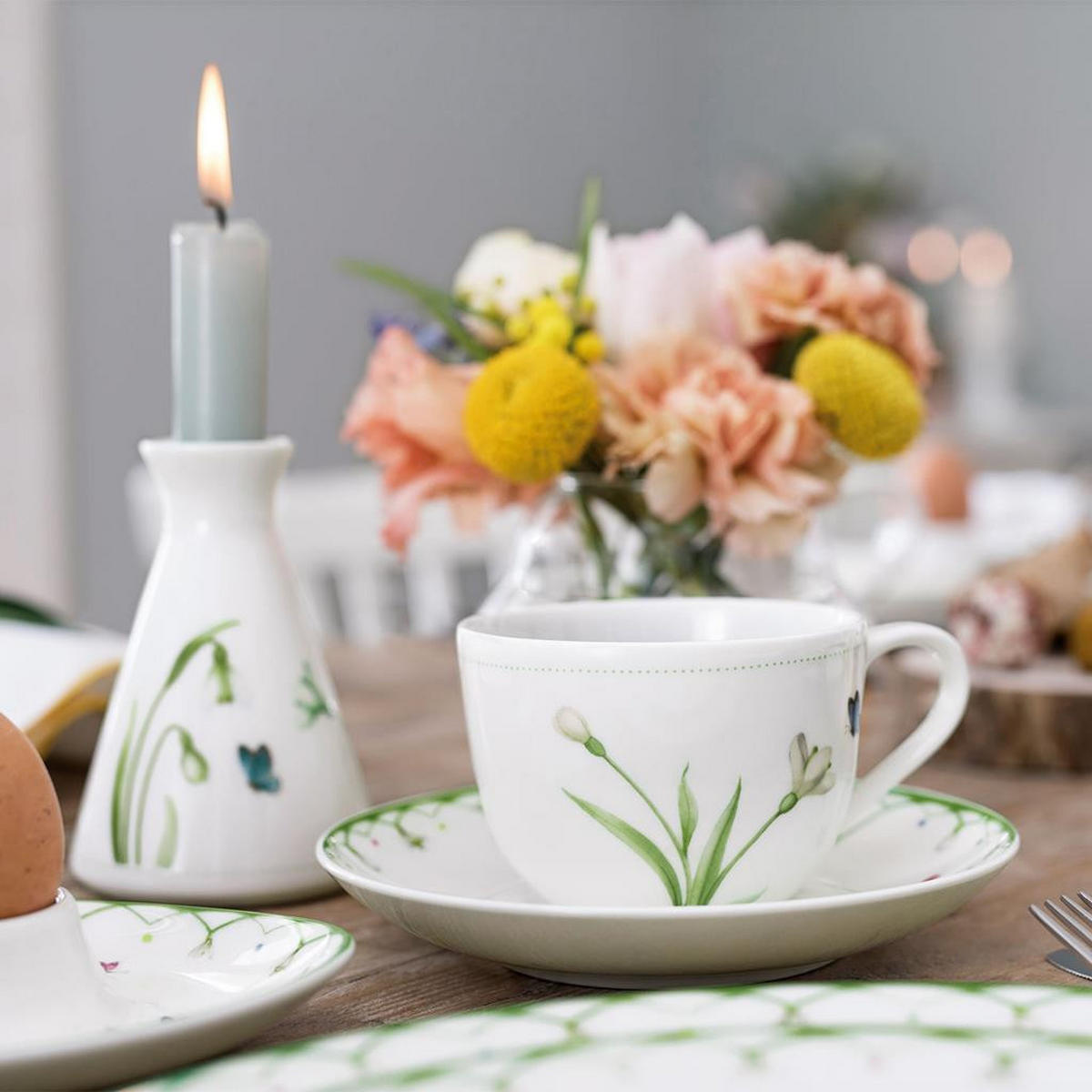 FRÜHSTÜCKS-SET Colourful Spring bunt 12er Set - Multicolor, Keramik (2/2/2cm) - Villeroy & Boch
