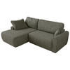 ECKSCHLAFSOFA CUBO L Grau Struktur - links - Schwarz/Grau, Kunststoff/Textil (273/187cm) - MKS