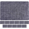 TISCHSETS Linen Graublau 44 x 29 cm 12er Set - Blau, Kunststoff (43.5/28.5/0.1cm) - Ritzenhoff Breker