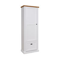 GARDEROBENSCHRANK Galineo 71,5 / 41,5 / 200cm weiß / Eiche Natur - Eichefarben/Weiß, Holz/Holzwerkstoff (72/200/42cm) - Feldmann-Wohnen