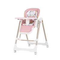 HOCHSTUHL 2 in 1 Milk Shake rosa verstellbar, Babyschaukel, Räder - Rosa, Metall (53/100/86cm) - Chipolino