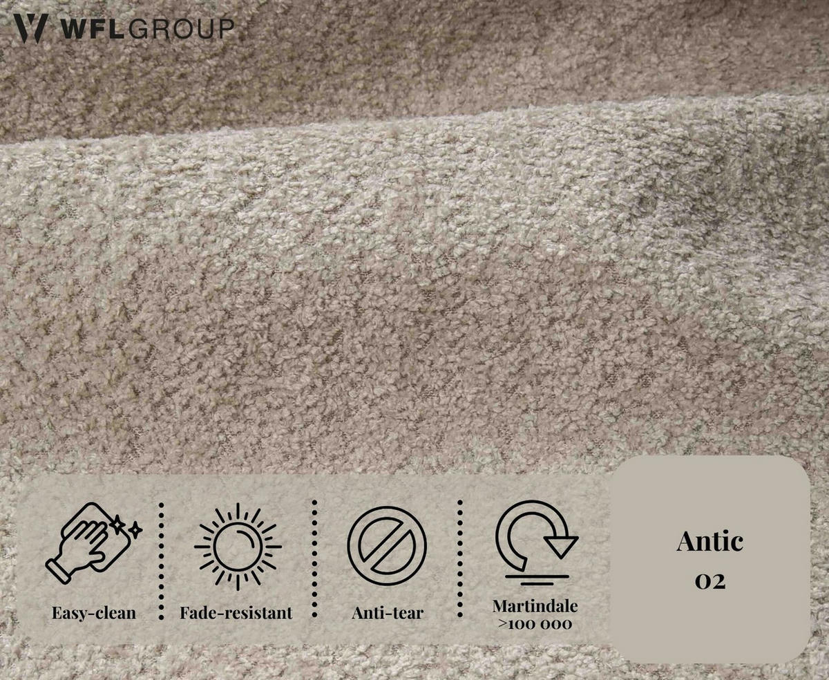 SCHLAFSOFA Milla mit Bettkasten, Sand Beige 205/97/85 cm - Beige, Textil/Metall (205/97/85cm) - WFL GROUP