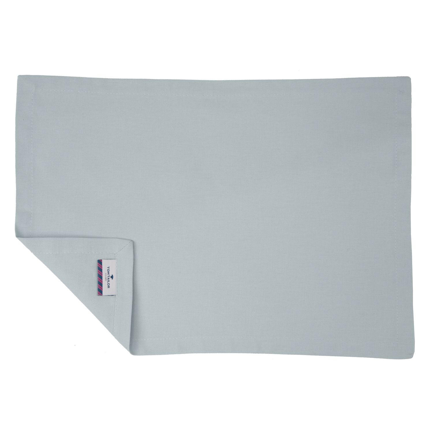 TISCH-SET 6 TEILIG DOVE - Hellgrau, Textil (35/50cm) - Tom Tailor