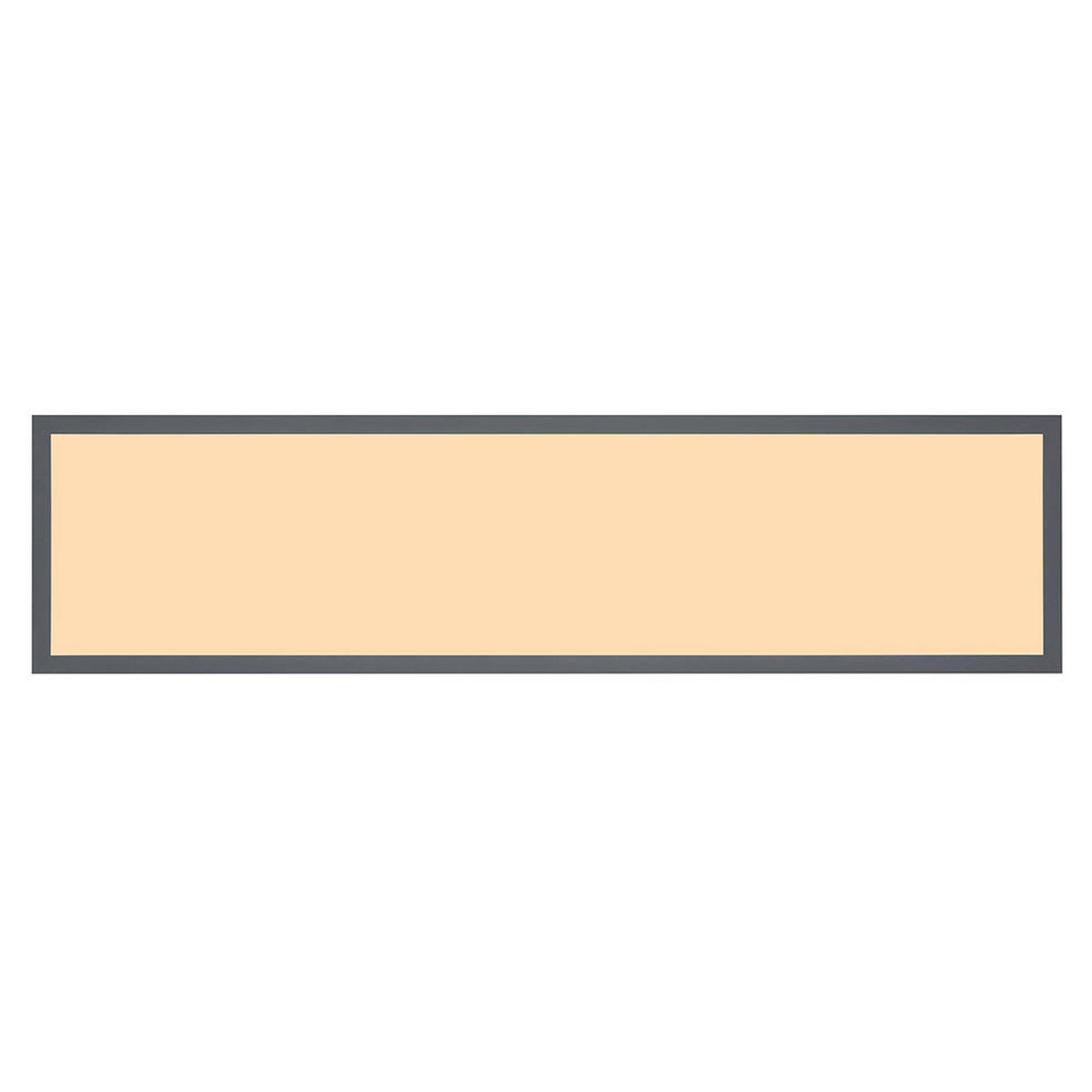 LED DECKENLEUCHTE DORO MDF Grau - Grau, Metall (80/20/6.5cm) - Globo Lighting