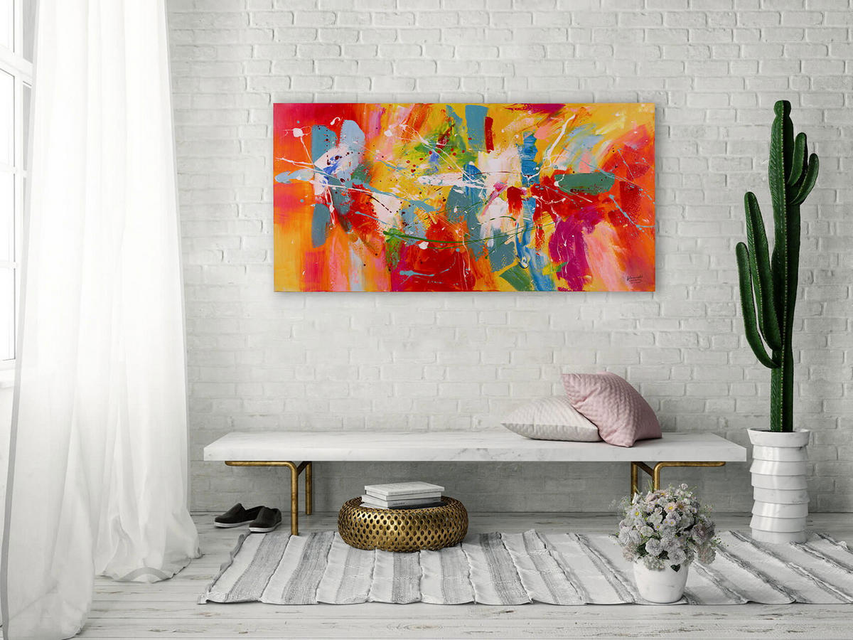 LEINWANDBILD 120/60 cm - Multicolor, Textil (120/60cm) - KUNSTLOFT