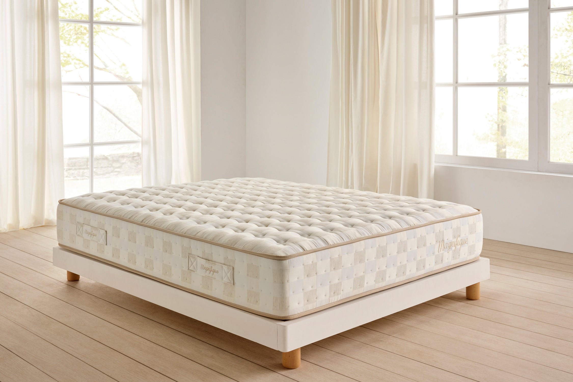MATRATZE Magnifique - 90X190 cm - Beige, Textil (90/190cm) - Moonia