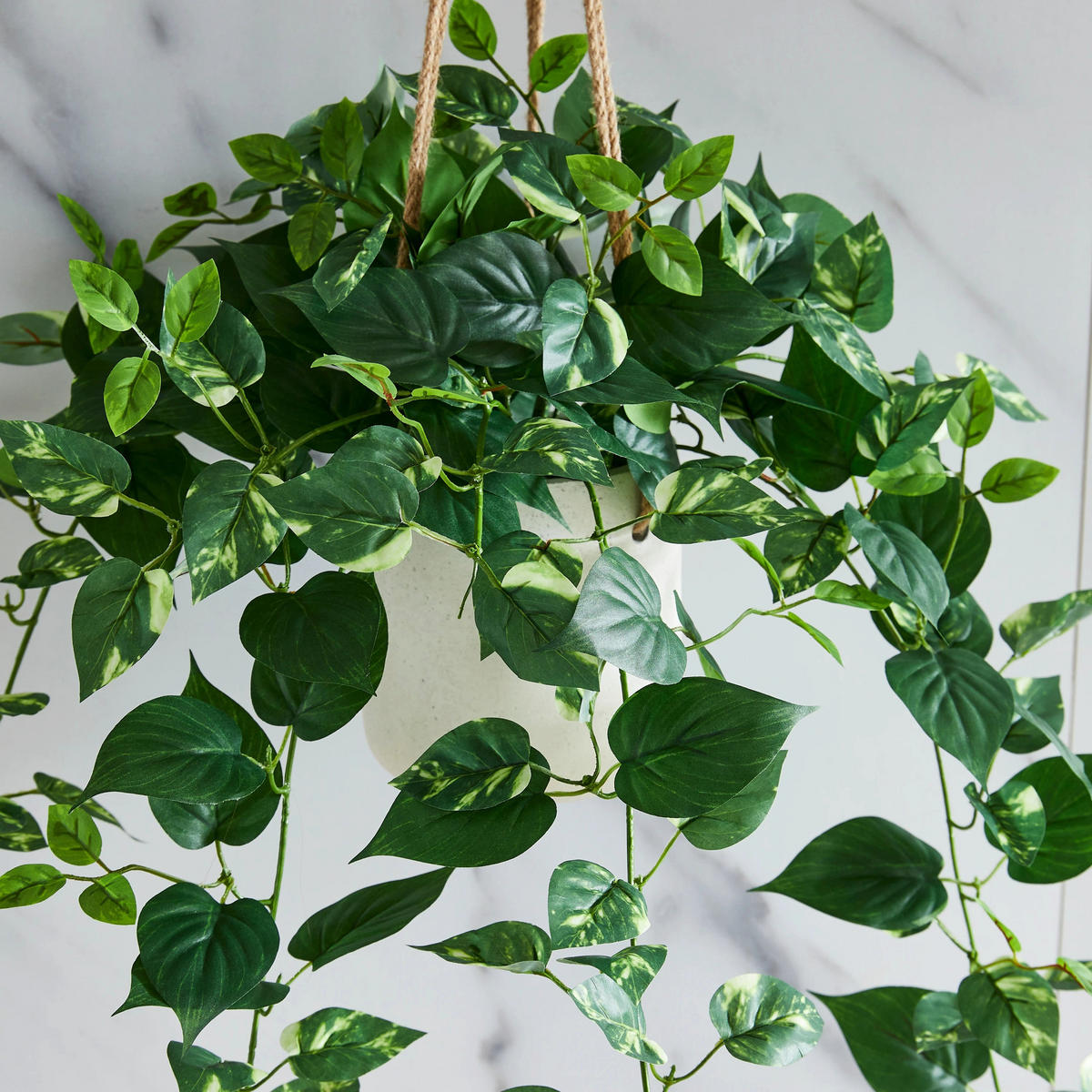 KUNSTPFLANZE Künstlicher Hänge-Pothos – Cornelius 80 cm - Grün, Kunststoff (80cm) - aplanta