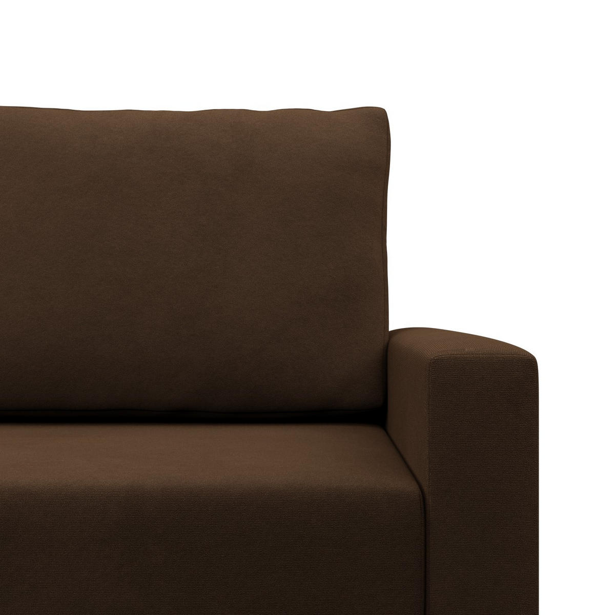 SOFA 3-SITZER MIT SCHLAFFUNKTION BLANK, Braun - Braun, Textil (212/88/92cm) - Mebligo