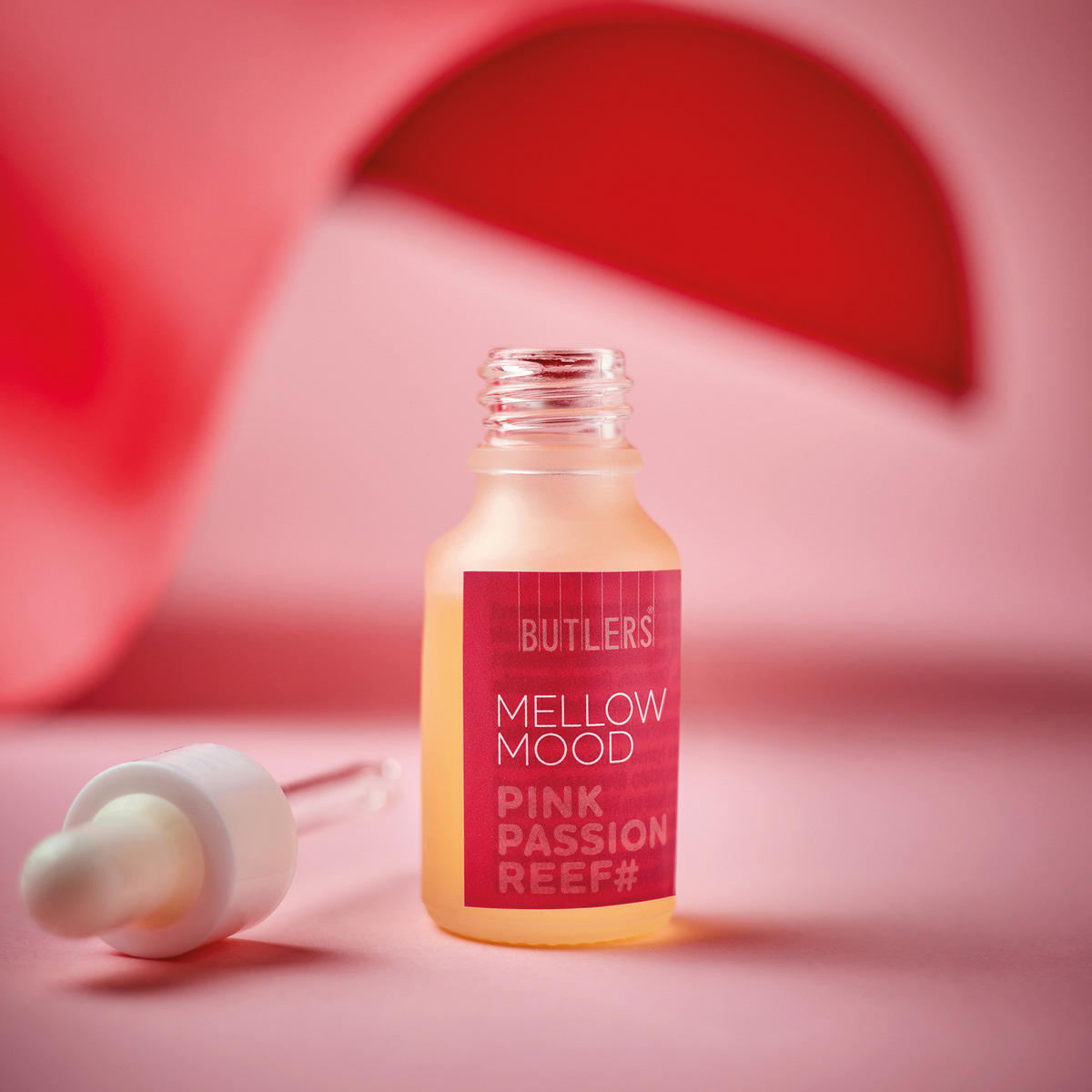 DUFTÖL Mellow Mood Pink Passion Reef - Hellrot, Glas/Kunststoff (3/9/3cm) - Butlers