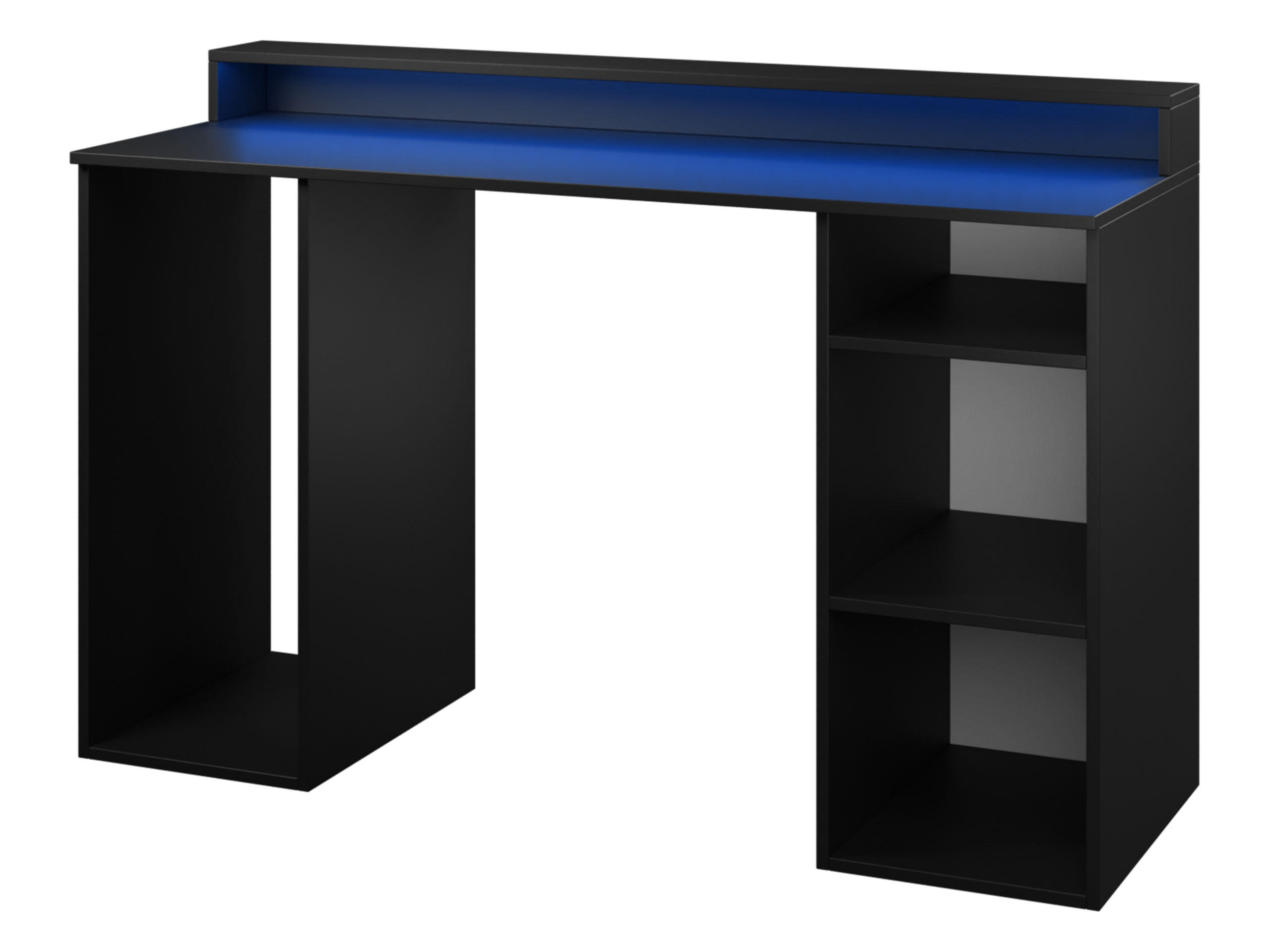 SCHREIBTISCH Gamer I - Schwarz, Holzwerkstoff (48/138/90cm) - MIRJAN24
