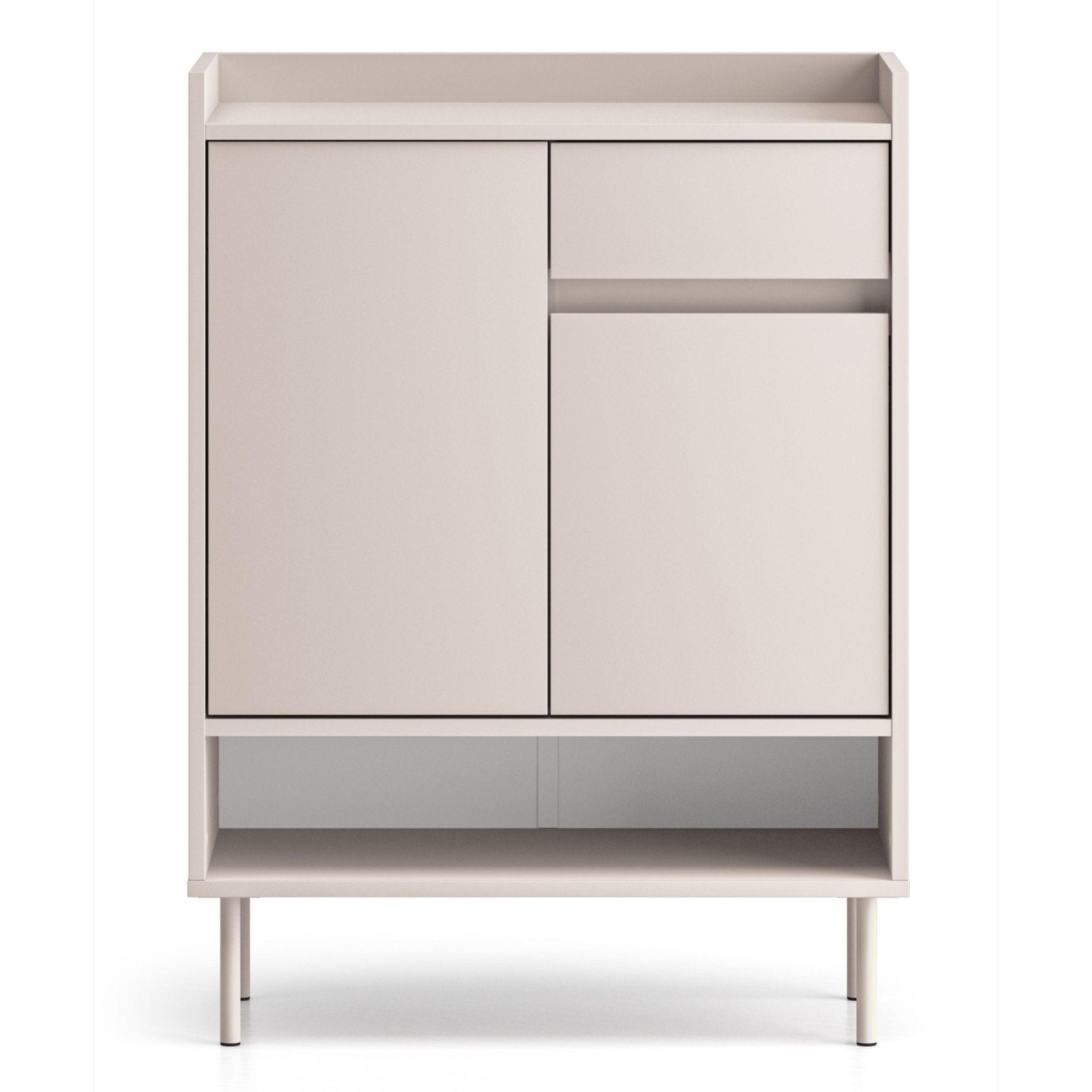 SCHUHSCHRANK Dioce Kaschmirgrau mit Schublade 70 cm - Taupe, Holz/Holzwerkstoff (69.8/95/33.3cm) - Selsey