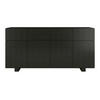 SIDEBOARD Cubo Long, Geometrische 3D Fronten, 169 cm, Schwarz - Schwarz, Holz/Holzwerkstoff (168.9/83.8/41.8cm) - Skandica