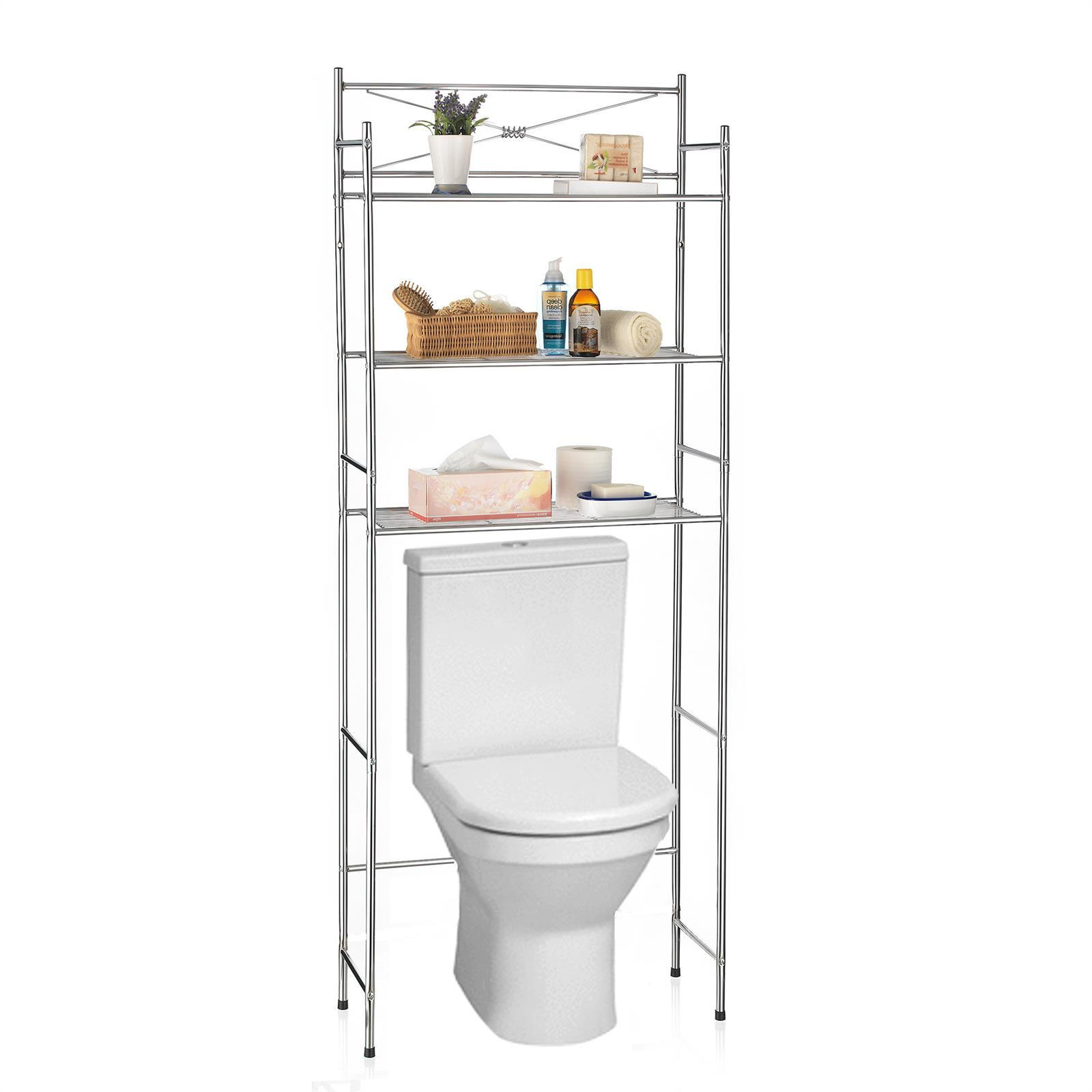 TOILETTENREGAL MARSA - Chromfarben, Metall (65/164/22cm) - CARO-Möbel