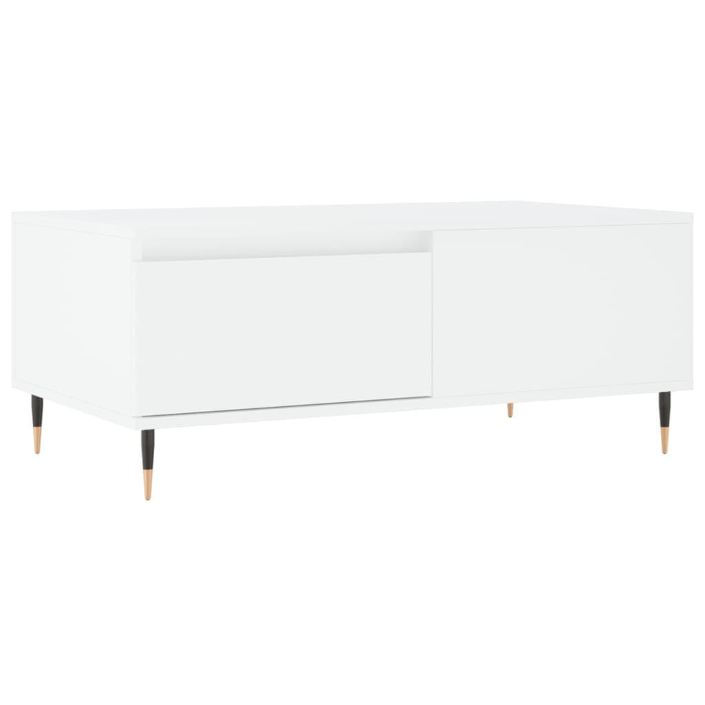 COUCHTISCH Weiß 90x50x36,5 cm Holzwerkstoff - Weiß, Holzwerkstoff (90/50/36.5cm) - furnicato