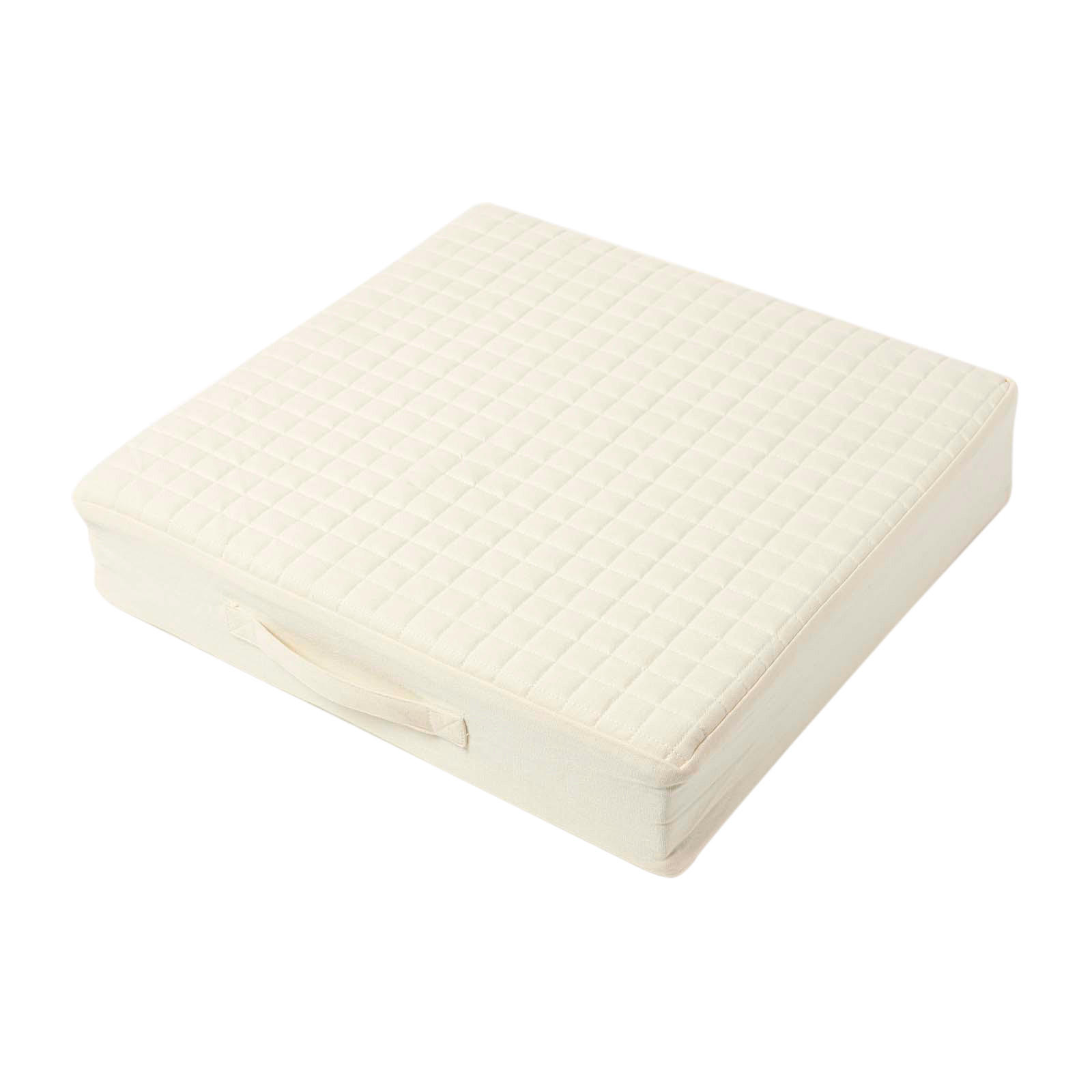 SITZKISSEN orthopädisch 50/50/10 cm – Sesselkissen creme - Beige, Textil (50/50/10cm) - Homescapes