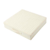 SITZKISSEN orthopädisch 50/50/10 cm – Sesselkissen creme - Beige, Textil (50/50/10cm) - Homescapes