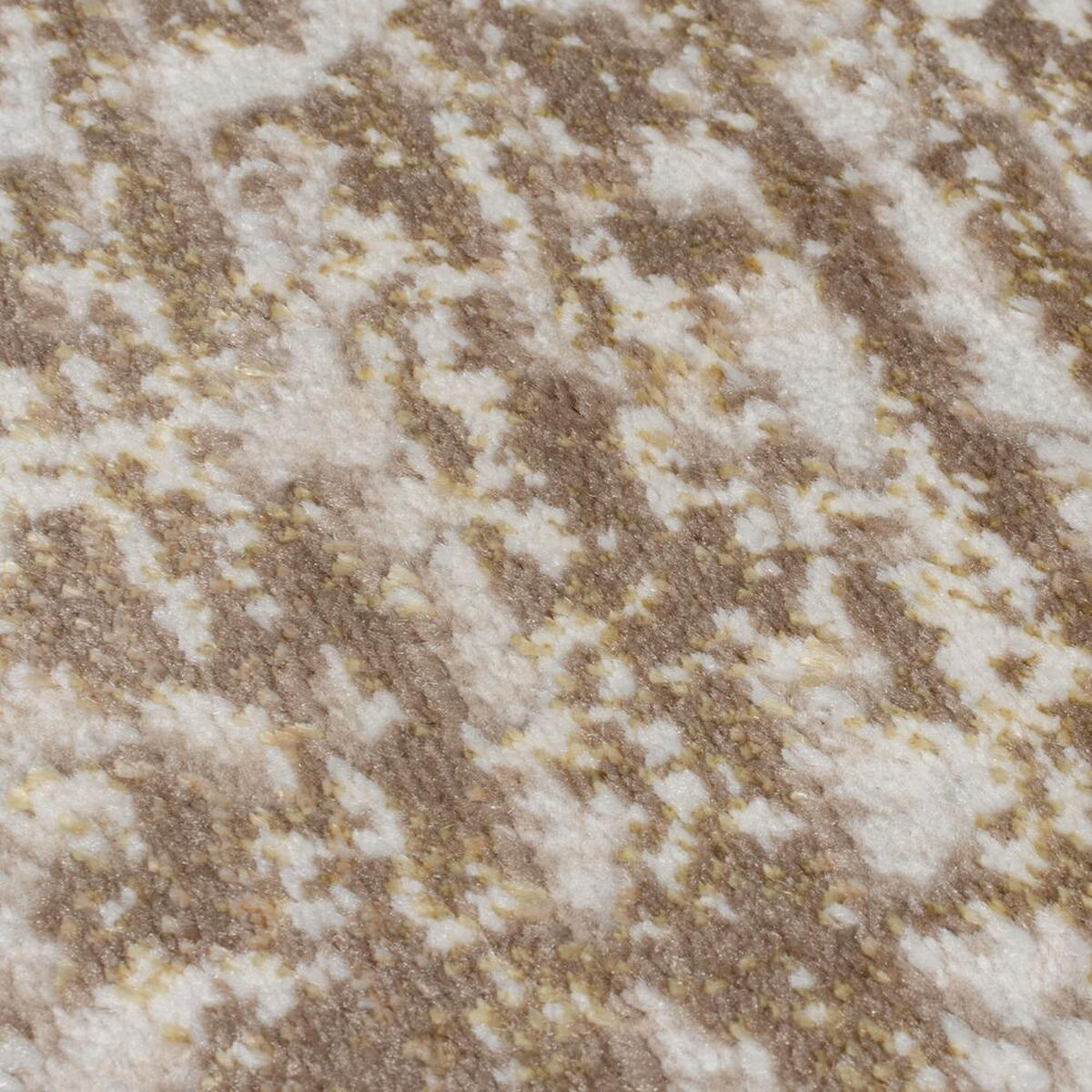 TEPPICH Abstrakt-Design, mit Glanzeffekt LYDE, Champagner 80x150 cm - Champagner, Textil (80/150cm) - KADIMA DESIGN