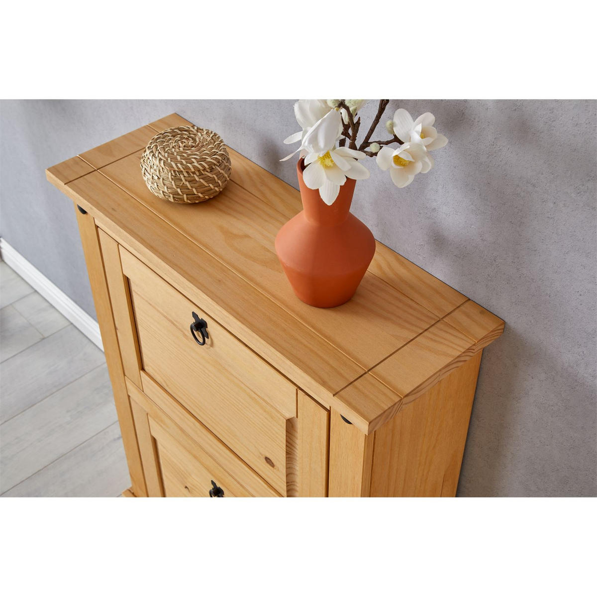 SCHUHKIPPER TEQUILA - Braun, Holz (73/95/26cm) - IDIMEX
