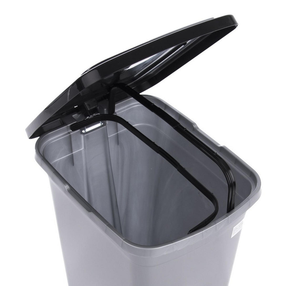ABFALLEIMER, schmal, mit Pedal, Kunststoff, grau, 25 l - Grau, Kunststoff (20/50/40cm) - Orion 