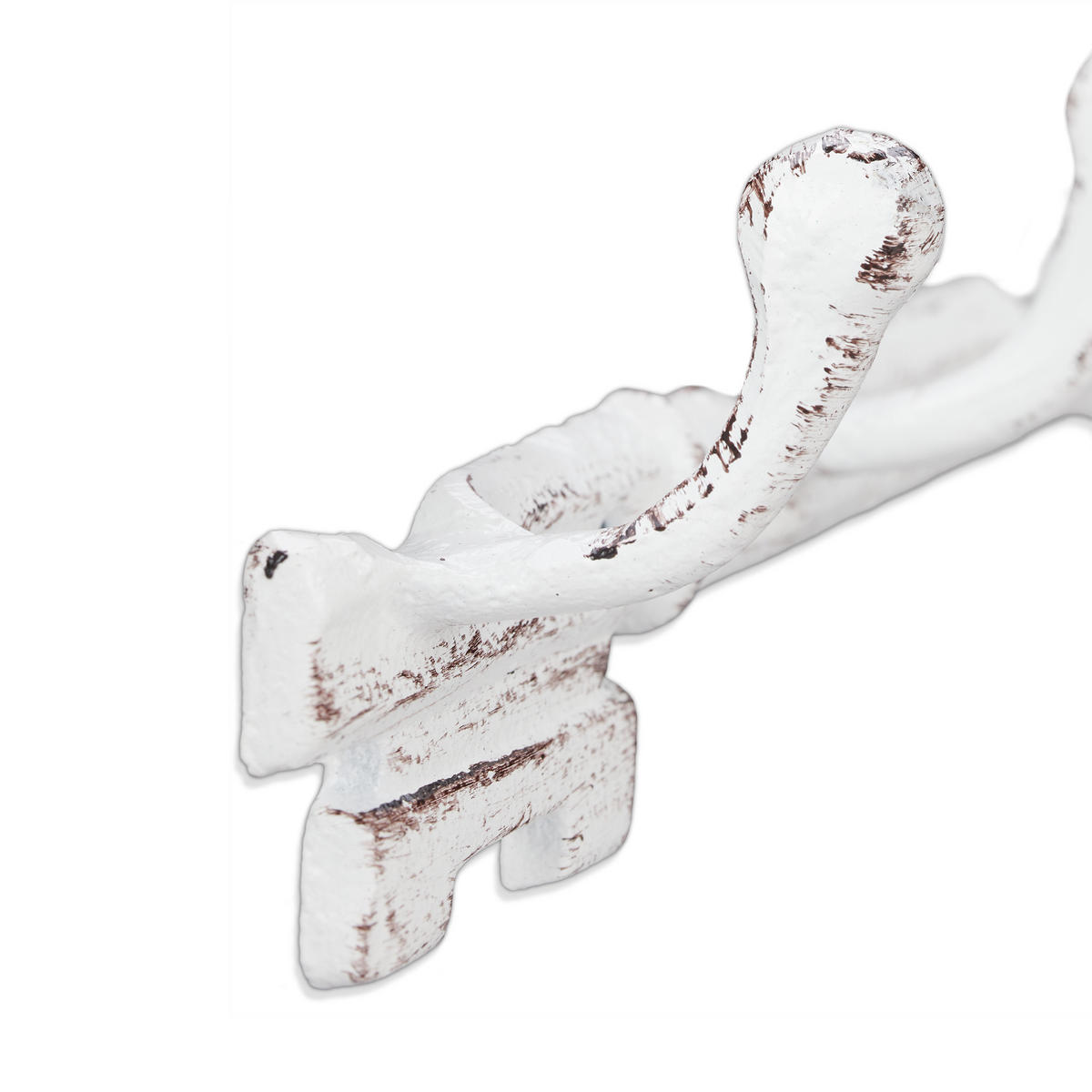 KLÍČOVÁ deska - bílá, kov (33/4.5/12.5cm) - Relaxdays