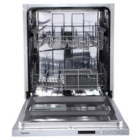 GESCHIRRSPÜLER vollintegriert 60 cm, Einbau Spülmaschine, 14 Maßgedecke, 5 Programme, AquaStop, höhenverstellbarer Oberkorb - Weiß, Kunststoff/Metall (60/82/55cm) - homeX